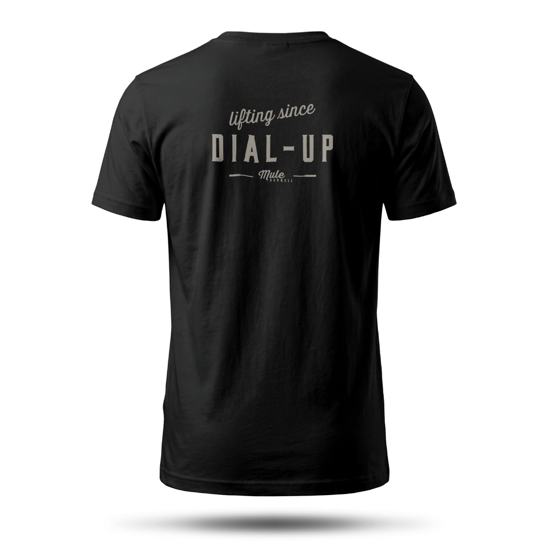 Lifting Since Dial Up Text Edition Tee