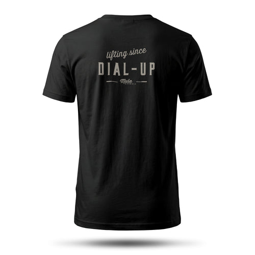 Lifting Since Dial Up Text Edition Tee